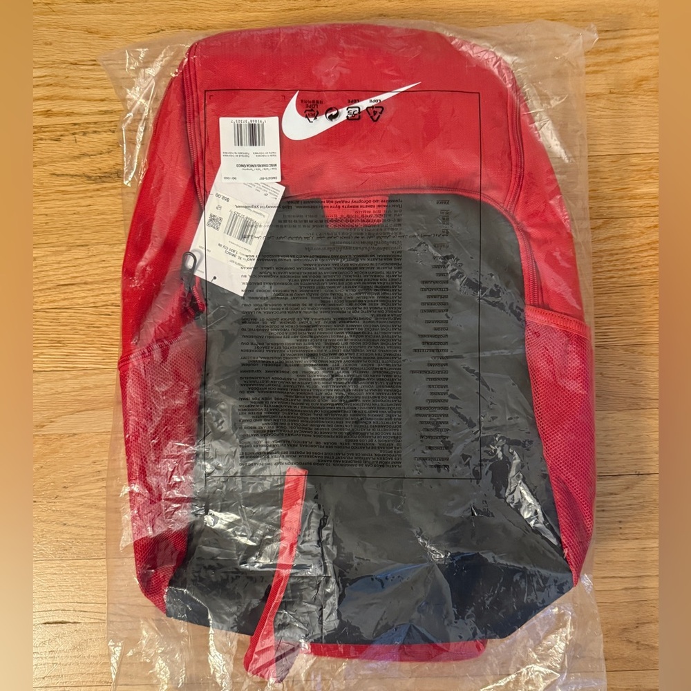 Nike Brasilia 9.5 XL Training Backpack Red and Black